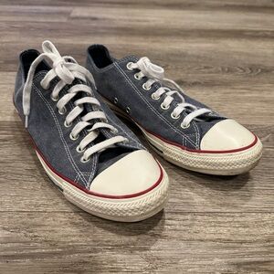 Converse Denim Blue and White High-Top Sneakers